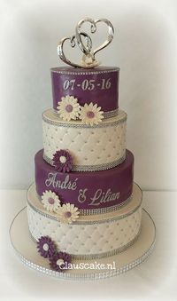 wedding cake purple