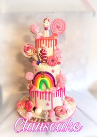 unicorn cake over the top
